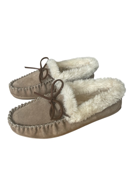 J. Crew Factory Shoes - J Crew Women's Sherpa Sueded Slipper Size 10